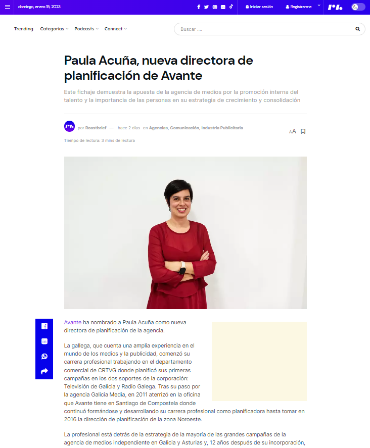 RoastBrief-Paula-Acuna-Nueva-Directora-de-Planificacion-Avante