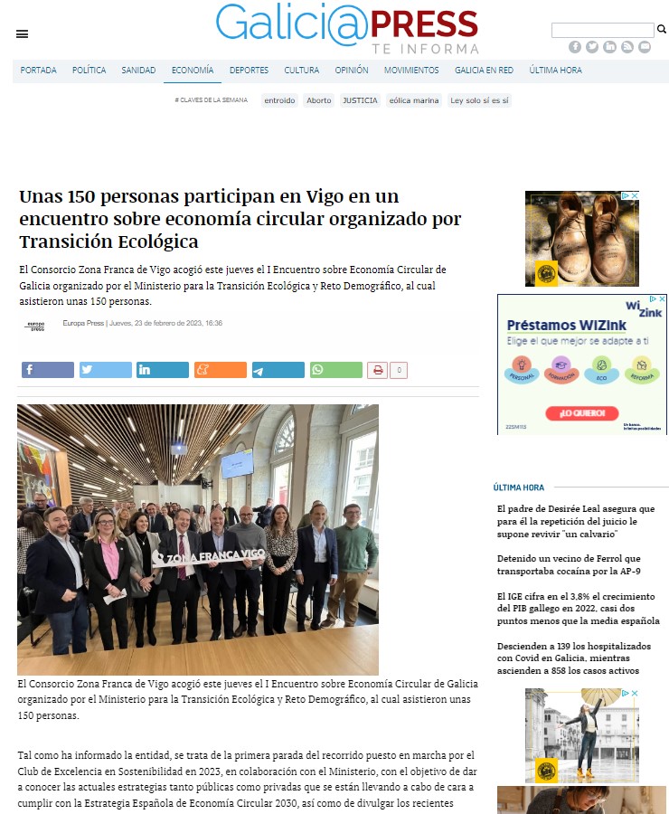 Galicia Press Jornadas Economía Circular Vigo