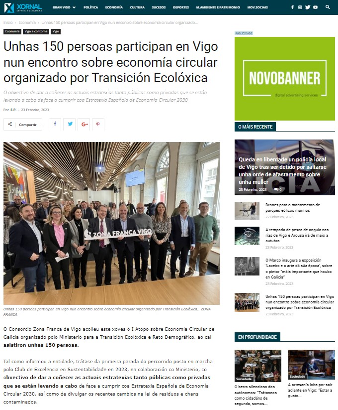 Xornal de Vigo Jornadas Economía Circular Vigo