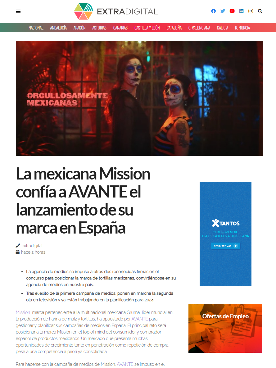 Extradigital_Campaña lanzamiento Mission_AVANTE