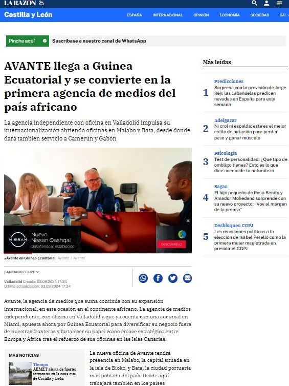 AVANTE Guinea La Razón