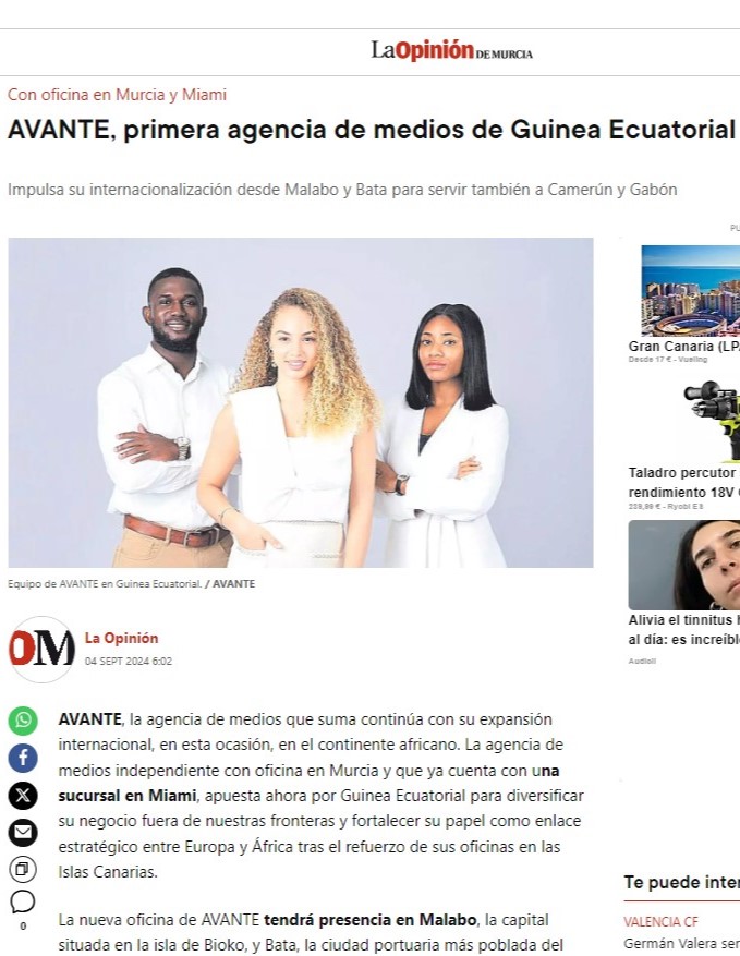 AVANTE Guinea La opinión de Murcia 