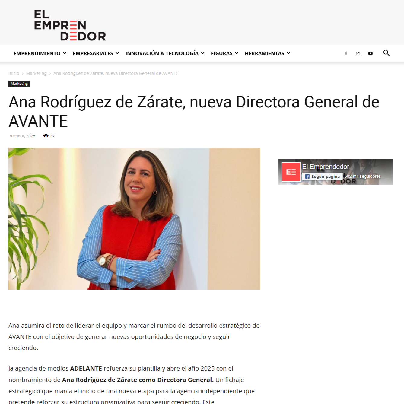 Emprendedor - Ana Rodríguez de Zárate