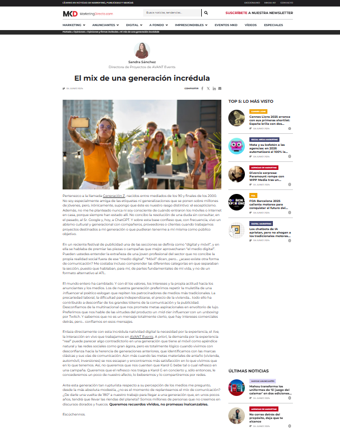 Tribuna de Jorge Hernández  para El Publicista
