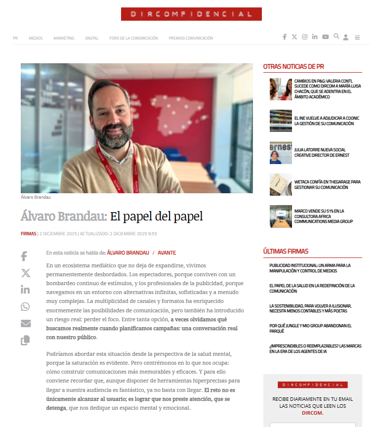 Tribuna de Jorge Hernández  para El Publicista